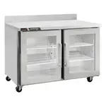 Traulsen Traulsen CLUC-36R-GD-WTLR 36.25'' 2 Door Worktop Refrigerator with Front Breathing Compressor - 9 cu. ft.