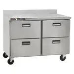 Traulsen Traulsen CLUC-48R-DW-WT 48.25'' 4 Drawer Worktop Refrigerator with Front Breathing Compressor - 13.28 cu. ft.
