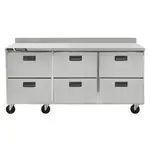 Traulsen Traulsen CLUC-72R-DW-WT 72.25'' Worktop Refrigerator with Front Breathing Compressor - 18.80 cu. ft.