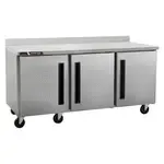 Traulsen Traulsen CLUC-72R-SD-WTLRR 72.25'' 3 Door Worktop Refrigerator with Front Breathing Compressor - 18.80 cu. ft.