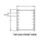 Turbo Air TSP-2224 Half Size Pan Rack