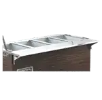 Vollrath 38993 2-Series Affordable Portable™ 46" Plate Rest with