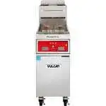 Vulcan Vulcan 1VK65CF PowerFry5 51 - 90 lb. Gas Floor Model Full Pot Fryer with Computer Controls - 80,000 BTU