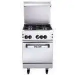 Vulcan Vulcan 24S-4B Restaurant Gas Range, 24" W with 4 Burners and Standard Oven - 143,000 BTU