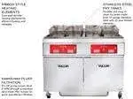 Vulcan Vulcan 2ER50CF (2) 50 lb. Full Frypots Electric Floor Fryer with Computer Controls and KleenScreen PLUS® Filter System, 208 Volts