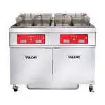 Vulcan Vulcan 2ER85AF (2) 85 lb. Full Frypots Electric Floor Fryer with Analog Controls and KleenScreen PLUS® Filter System, 208 Volts