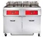 Vulcan Vulcan 2ER85DF (2) 85 lb. Full Frypots Electric Floor Fryer with Digital Controls and KleenScreen PLUS® Filter System, 208 Volts