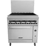 Vulcan Vulcan 36S-36CBP Restaurant Gas Range, with (1) 36" Charbroiler and Standard Oven - 128,000 BTU
