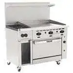 Vulcan Vulcan 48C-2B36G Restaurant Gas Range, 48" W with 2 Convection oven (1) 36" Griddle and Manual Controls, - 155,000 BTU