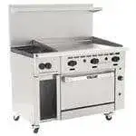 Vulcan Vulcan 48S-2B36GT Restaurant Gas Range, 48" W with 2 Standard Oven (1) 36" Griddle and Thermostatic Controls, - 155,000 BTU