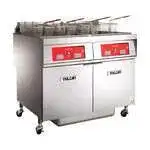 Vulcan Vulcan 4ER50CF (4) 50 lb. Full Frypots Electric Floor Fryer with Computer Controls and KleenScreen PLUS® Filter System, 208 Volts