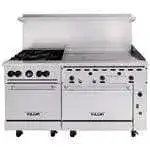 Vulcan Vulcan 60SC-4B36GT Restaurant Gas Range, 60" W with 4 Burners (1) 36" Griddle and (1) Convection Oven & (1) Standard Oven - 238,000 BTU