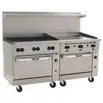 Vulcan Vulcan 72SS-6B36G Restaurant Gas Range, 72" W with 6 Burners (1) 36" Griddle and (2) Standard Ovens - 310,000 BTU