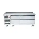 Vulcan ARS72 Achiever 72" 4 Drawer Refrigerated Chef Base with Marine Edge Top 