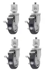 Vulcan CASTERS-VULSCR Set of 4 adjustable casters