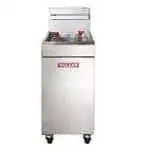 Vulcan Vulcan LG300 15 - 50 lb. Gas Floor Model Full Pot Fryer with Millivolt Thermostatic Controls - 90,000 BTU