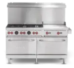 Vulcan Vulcan
SX60F-6B24GP-QS-PLATINUM
Restaurant Gas Range, 60" W
with
and
-