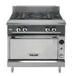 Vulcan Vulcan V2BG24S Commercial Range, 36" W with 2 Burners (1) 24" Griddle and Standard Oven - 180,000 BTU