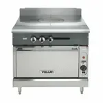 Vulcan Vulcan V2P36C Commercial Range, 36" W with (2) Plancha Tops and Convection oven - 67,000 BTU
