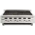 Vulcan Vulcan VACB36 36" Gas Countertop Medium Duty Radiant Charbroiler with Manual Control - 102,000 BTU