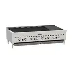 Vulcan Vulcan VCCB60 60" Gas Countertop Standard Duty Radiant Charbroiler with Infinite Control - 159,500 BTU
