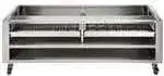 Vulcan Vulcan VCCB72 72" Gas Countertop Standard Duty Radiant Charbroiler with Manual Control - 188,500 BTU