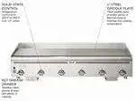 Vulcan Vulcan VCCG72-AS 72'' Countertop Gas Griddle with Thermostatic Controls - 180,000 BTU