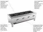 Vulcan Vulcan VCRR24 2 Burner Countertop Gas Hotplate / Range with Adjustable Controls - 40,000 BTU