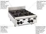 Vulcan Vulcan VHP212 2 Burner Countertop Gas Hotplate / Range with Manual Controls - 30,000 BTU