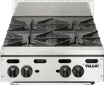 Vulcan Vulcan VHP848 8 Burner Countertop Gas Hotplate / Range with Manual Controls - 30,000 BTU