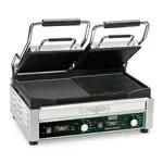 Waring Waring WDG300T Sandwich / Panini Grill, Dual, with 17" x 9-1/4" Flat/Ribbed Cast Iron Cooking Surface - 240 Volts
