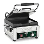 Waring Waring WFG150 Sandwich / Panini Grill, Single, with 9-1/4" x 9-3/4" Flat Cast Iron Cooking Surface - 120 Volts