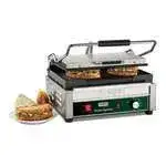 Waring Waring WPG250 Sandwich / Panini Grill, Single, with 14-1/2" x 11" Ribbed Cast Iron Cooking Surface - 120 Volts