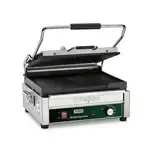 Waring Waring WPG250B Sandwich / Panini Grill, Single, with 14-1/2" x 11" Ribbed Cast-Iron Cooking Surface - 208 Volts