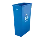 Winco PTC-23L Slender Recycle Trash Can