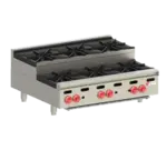 Wolf Wolf AHP636U 6 Burner Countertop Gas Hotplate / Range with Manual Controls - 180,000 BTU