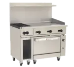 Wolf Wolf C48C-2B36GT Restaurant Gas Range, 48" W with 2 (1) Convection Oven and Thermostatic Controls, - 155,000 BTU