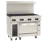 Wolf Wolf C48S-8B Restaurant Gas Range, 48" W with 8 (1) Standard Oven and Thermostatic Controls, - 275,000 BTU
