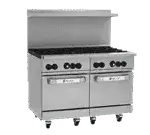 Wolf Wolf C48SS-8B Restaurant Gas Range, 48" W with 8 (2) Standard Ovens and Thermostatic Controls, - 286,000 BTU