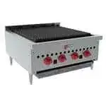 Wolf Wolf SCB25 25.25" Gas Countertop Standard Duty Radiant Charbroiler with Manual Control - 58,000 BTU