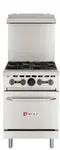 Wolf Wolf
WX24-4BP-QS-COMMANDER
Restaurant Gas Range, 24" W
with
and
-